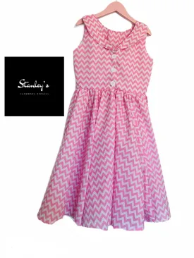 Pink chevron dress,