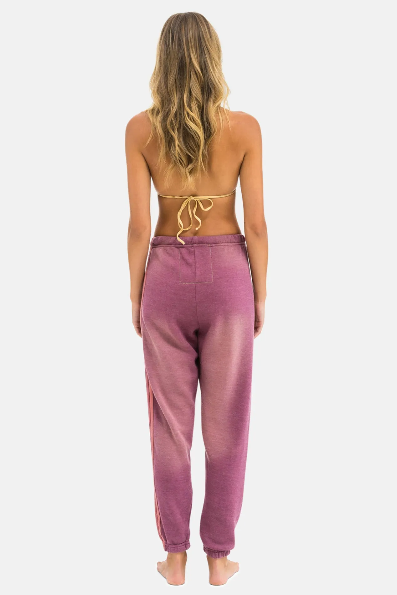 5 Stripe Sweatpants Faded Berry