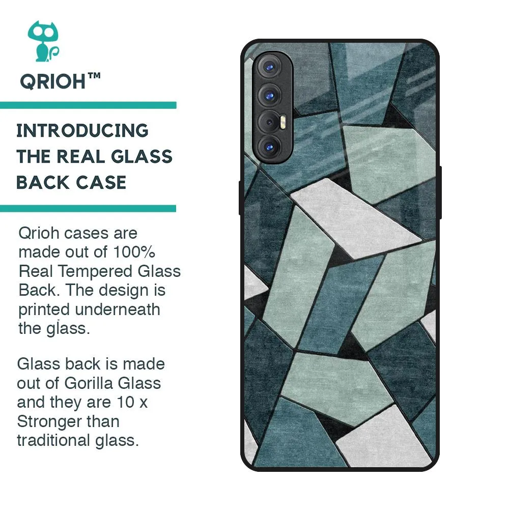 Abstact Tiles Glass Case for Oppo Reno 3 Pro