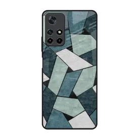 Abstact Tiles Glass Case for Redmi Note 11T 5G