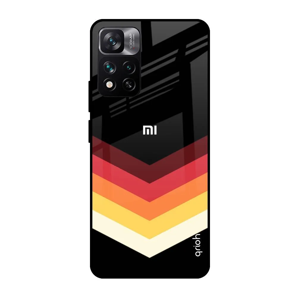 Abstract Arrow Pattern Glass Case For Mi 11i HyperCharge