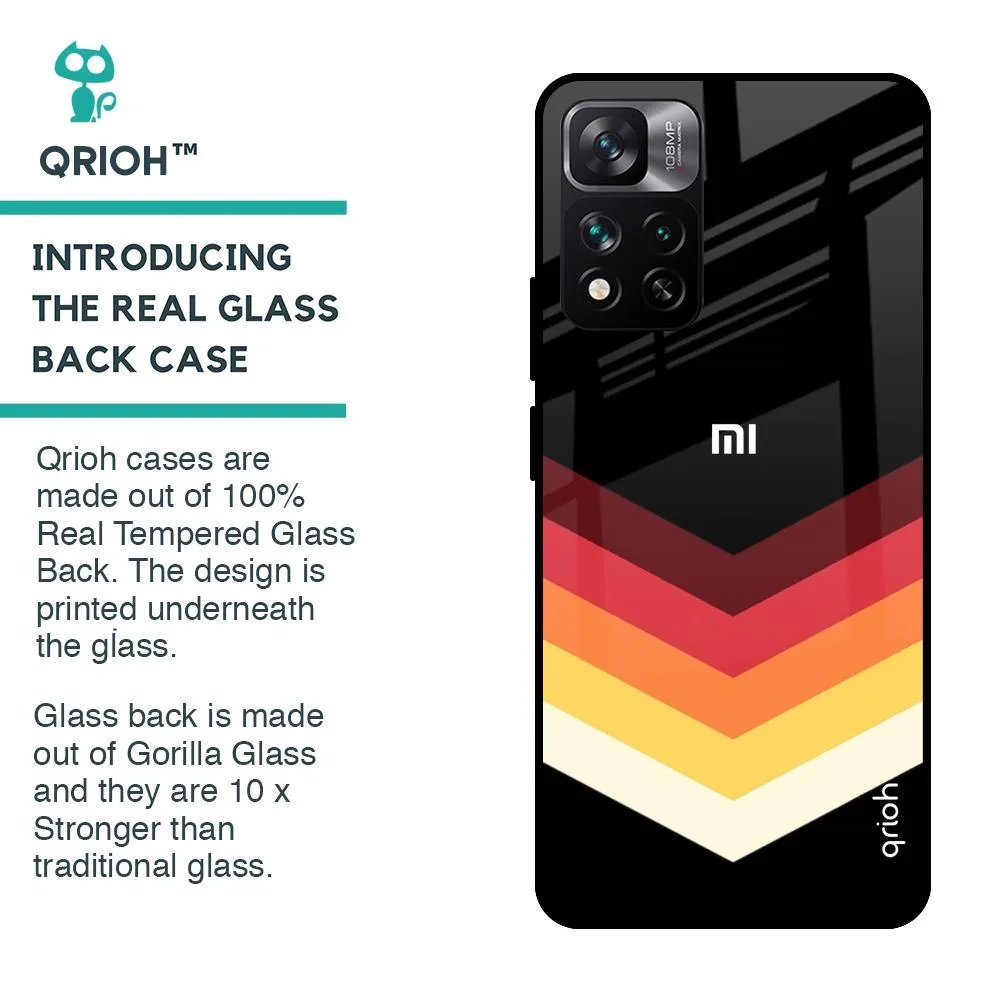 Abstract Arrow Pattern Glass Case For Mi 11i HyperCharge