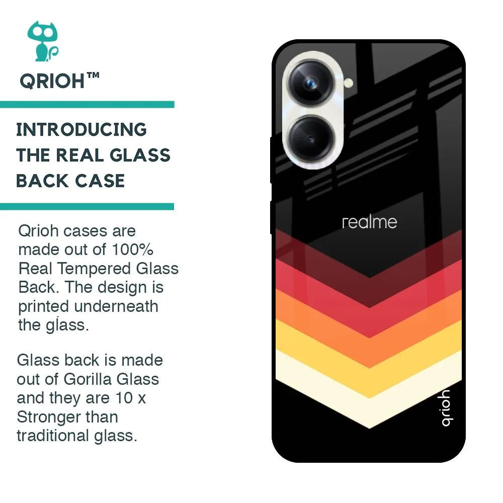 Abstract Arrow Pattern Glass Case For Realme 10 Pro 5G