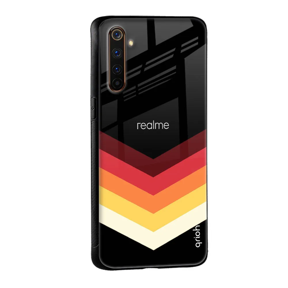 Abstract Arrow Pattern Glass Case For Realme 10 Pro 5G