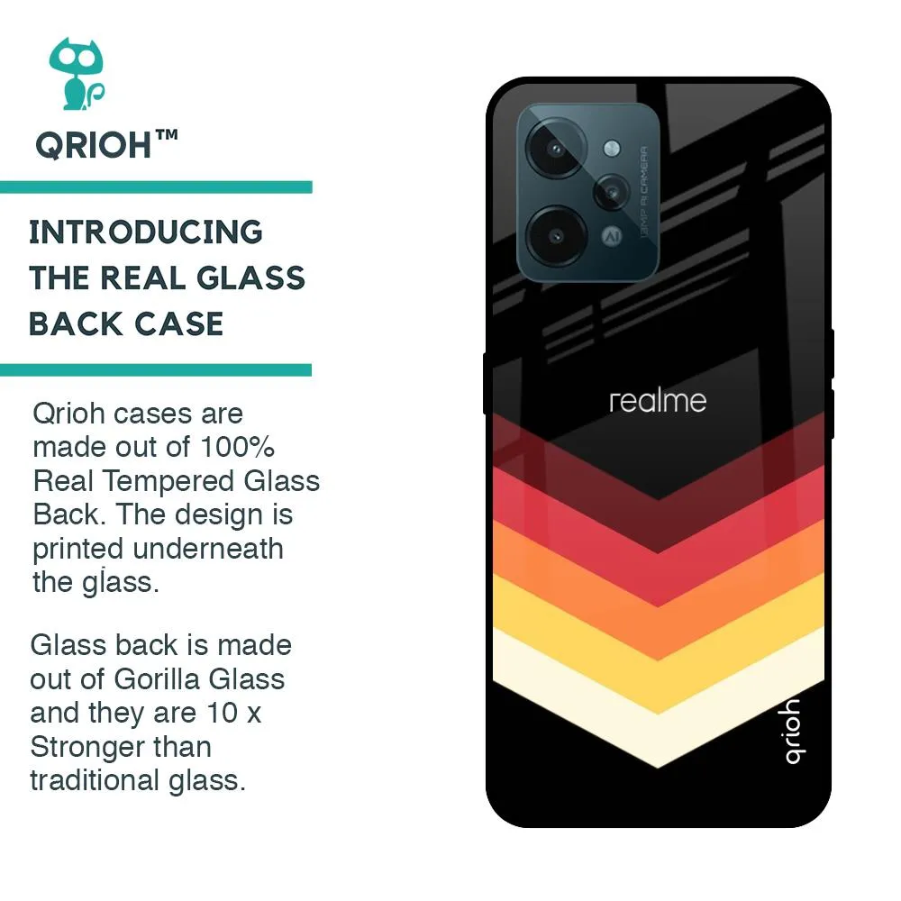 Abstract Arrow Pattern Glass Case For Realme C31