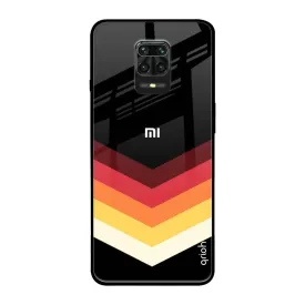 Abstract Arrow Pattern Glass Case For Redmi Note 9 Pro