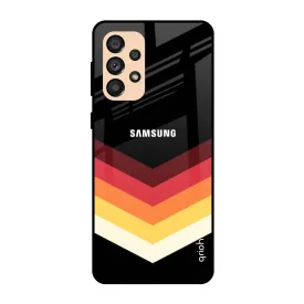 Abstract Arrow Pattern Glass Case For Samsung Galaxy A33 5G