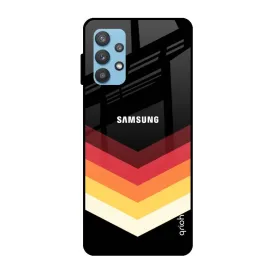 Abstract Arrow Pattern Glass Case For Samsung Galaxy A52