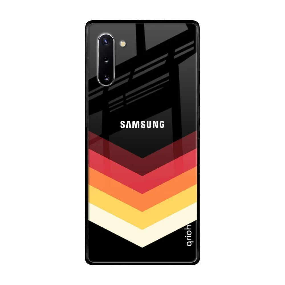 Abstract Arrow Pattern Glass Case For Samsung Galaxy Note 10