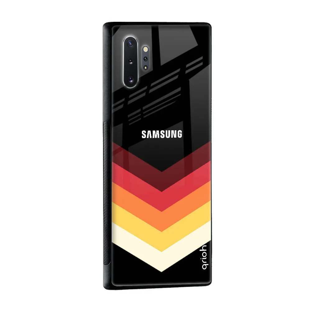 Abstract Arrow Pattern Glass Case For Samsung Galaxy Note 10