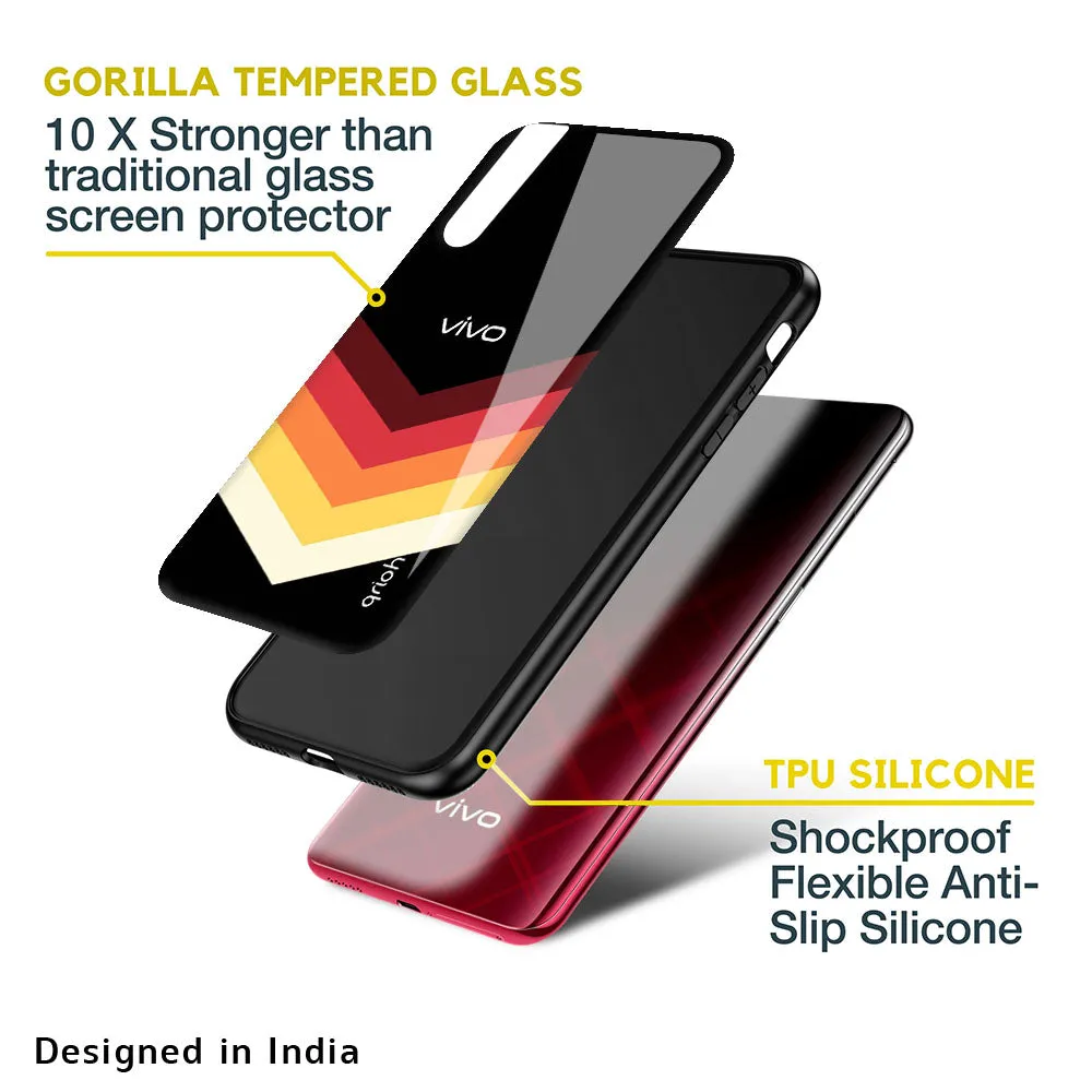 Abstract Arrow Pattern Glass Case For Vivo V17 Pro