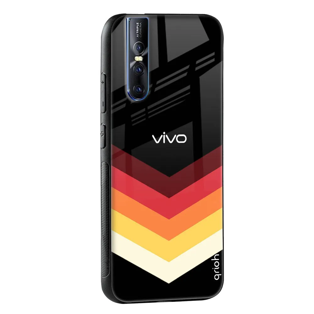 Abstract Arrow Pattern Glass Case For Vivo V17 Pro