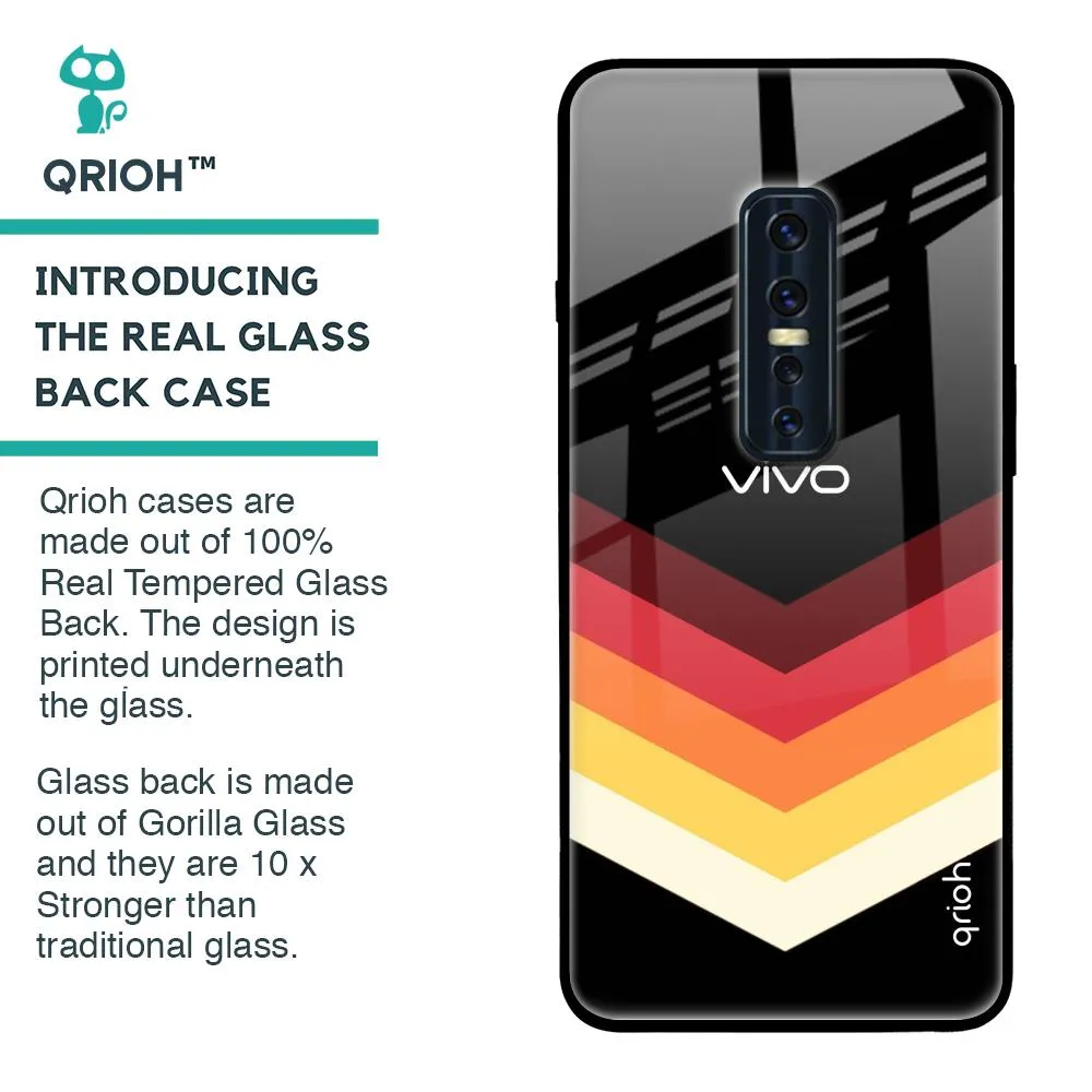 Abstract Arrow Pattern Glass Case For Vivo V17 Pro