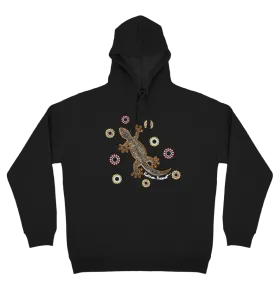 Adults Cozy Hoodie - Gecko By Kathleen Buzzacott