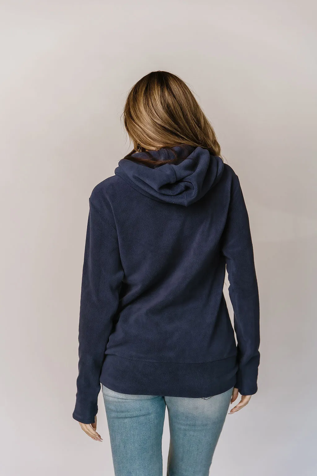 *Ampersand* Blueberry Halfzip - Cozy Cutie