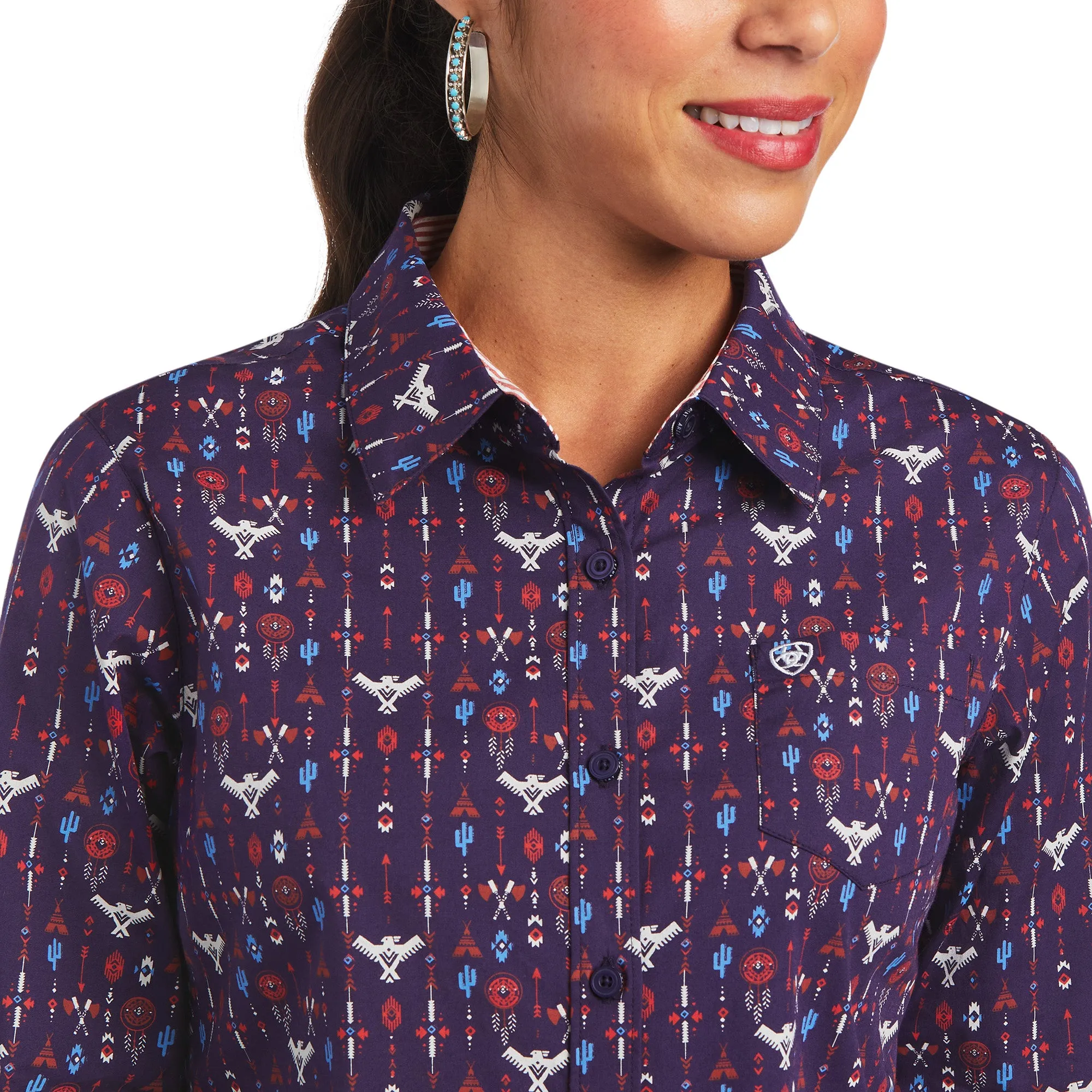 Ariat Ladies Kirby Stretch Tribal Lore Print Shirt 10040579