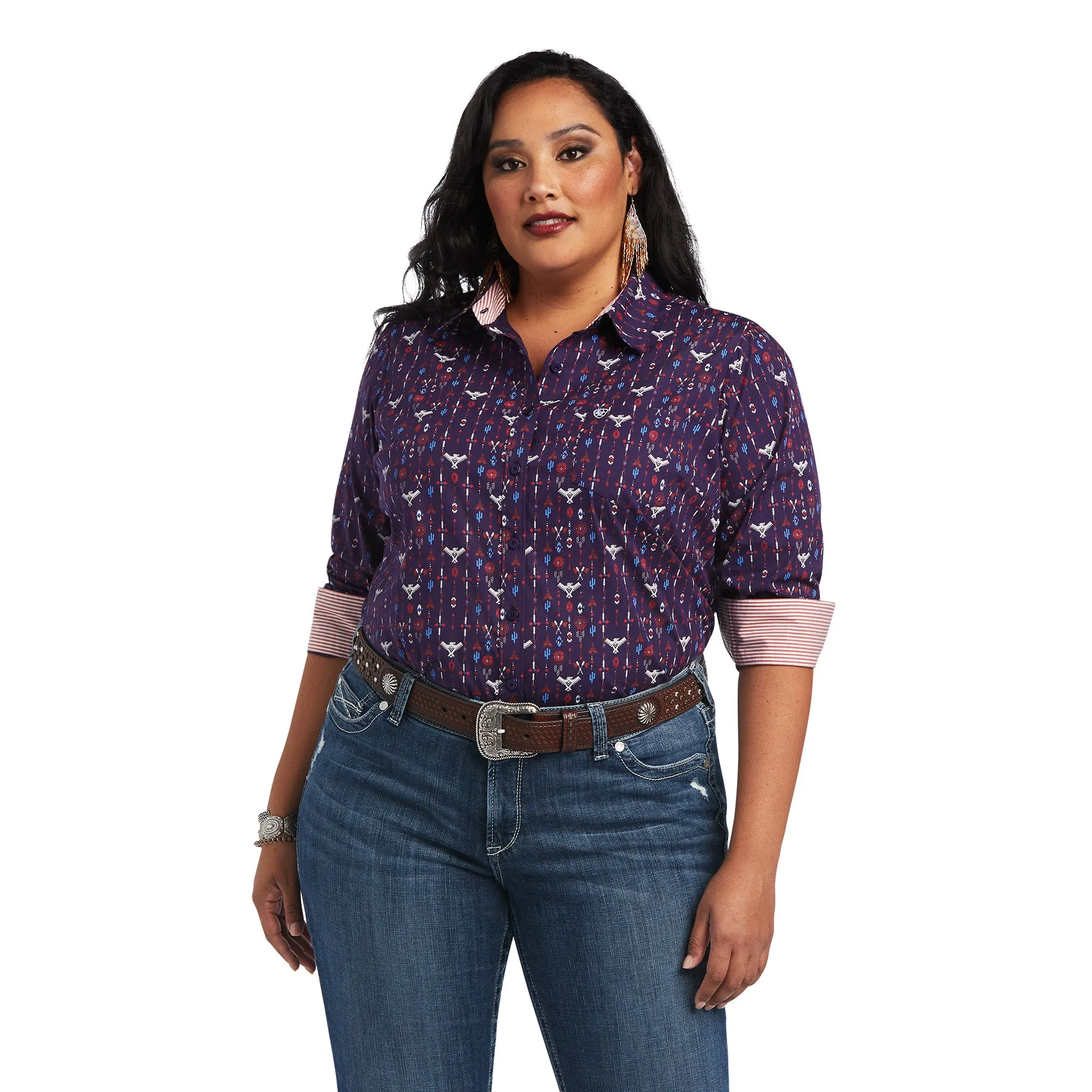 Ariat Ladies Kirby Stretch Tribal Lore Print Shirt 10040579