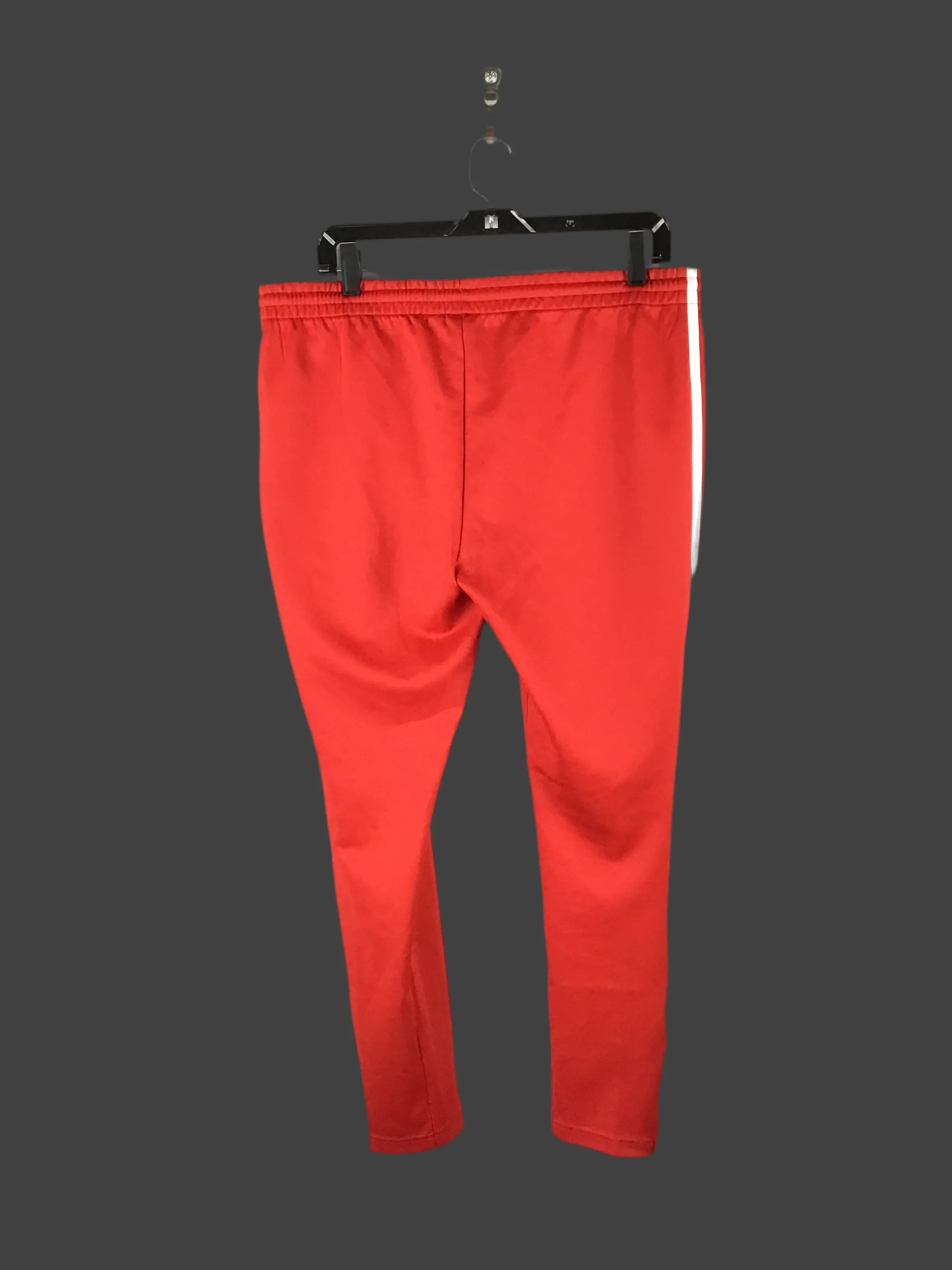 Athletic Pants By Adidas In Red & White, Size: L