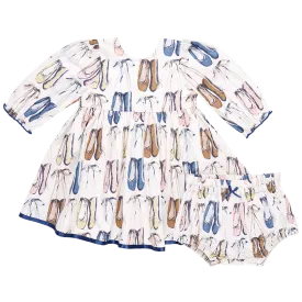 Baby Girls Amma Dress Set - Ballet Slippers