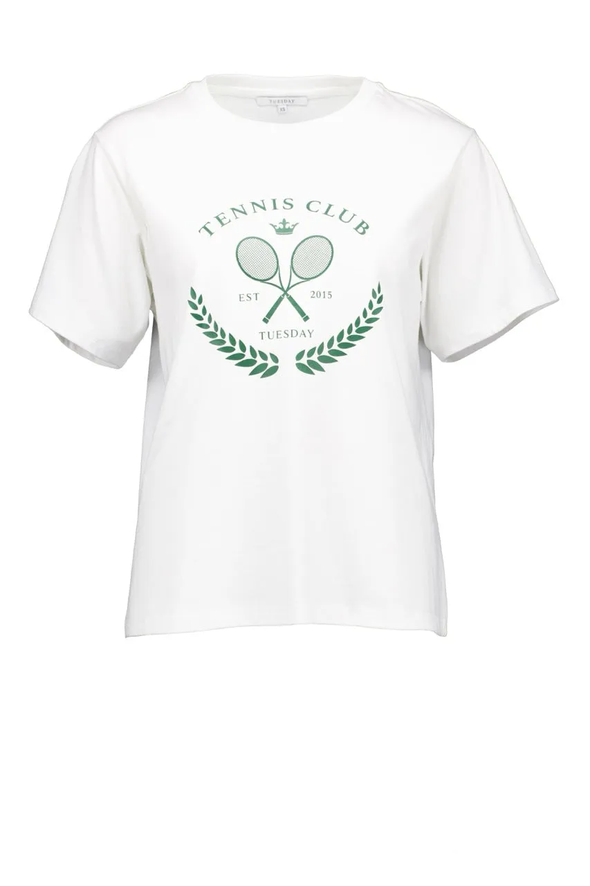 Band Tee | White/Green