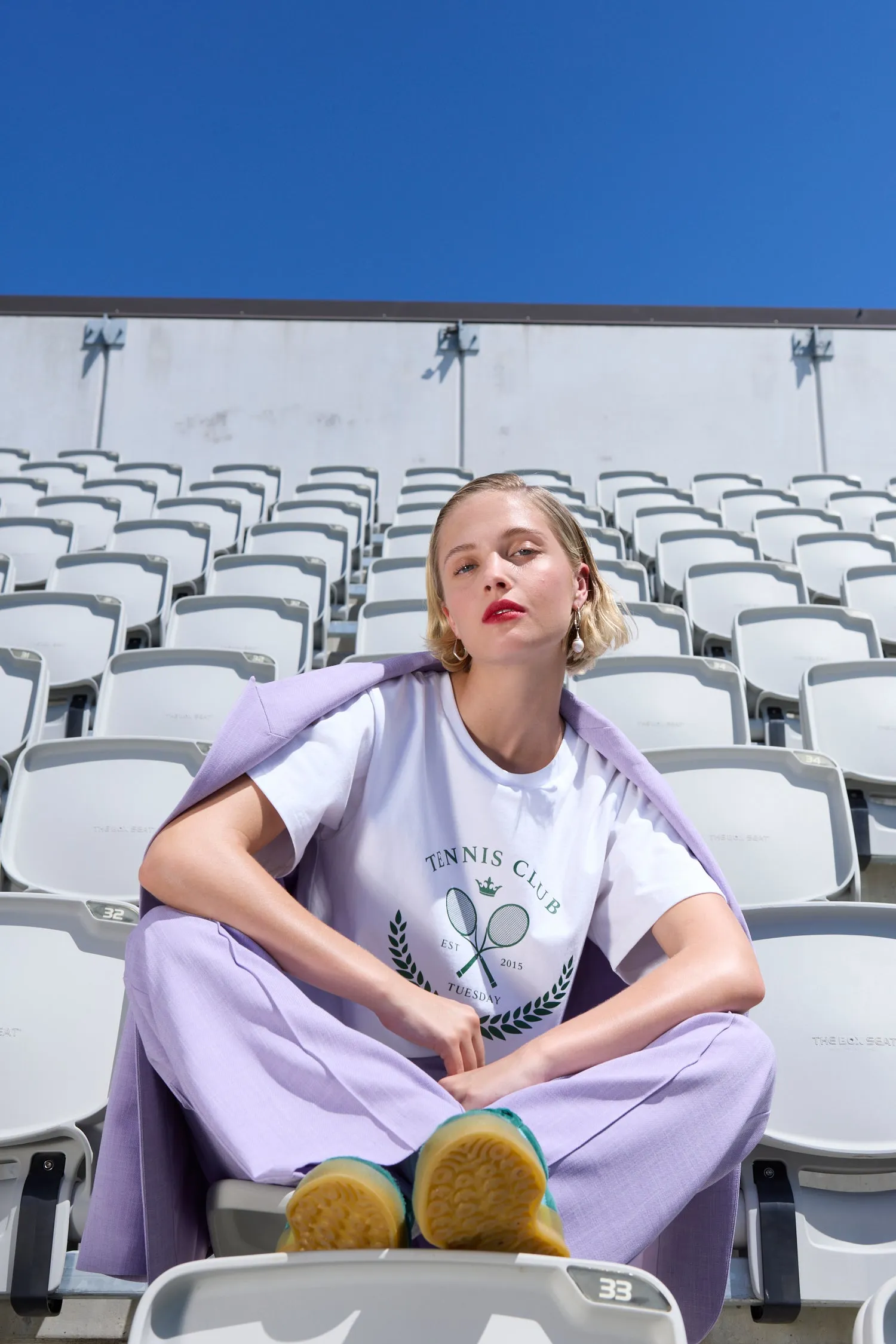 Band Tee | White/Green