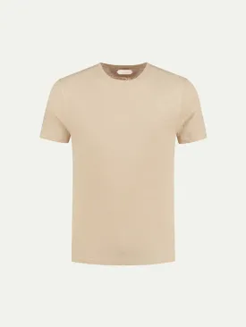 Beige Linen T-shirt