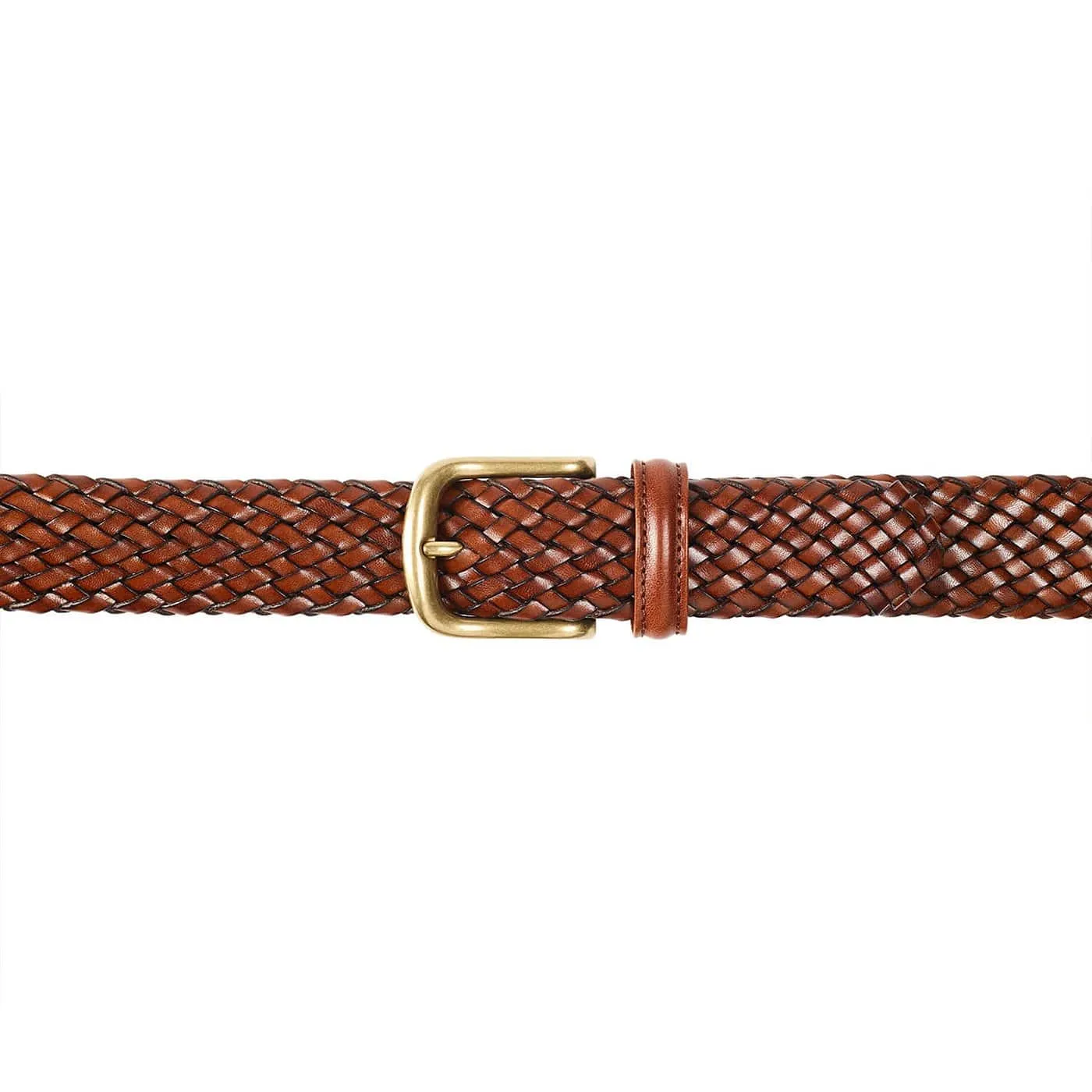 Belt Dark Brown Woven Calf