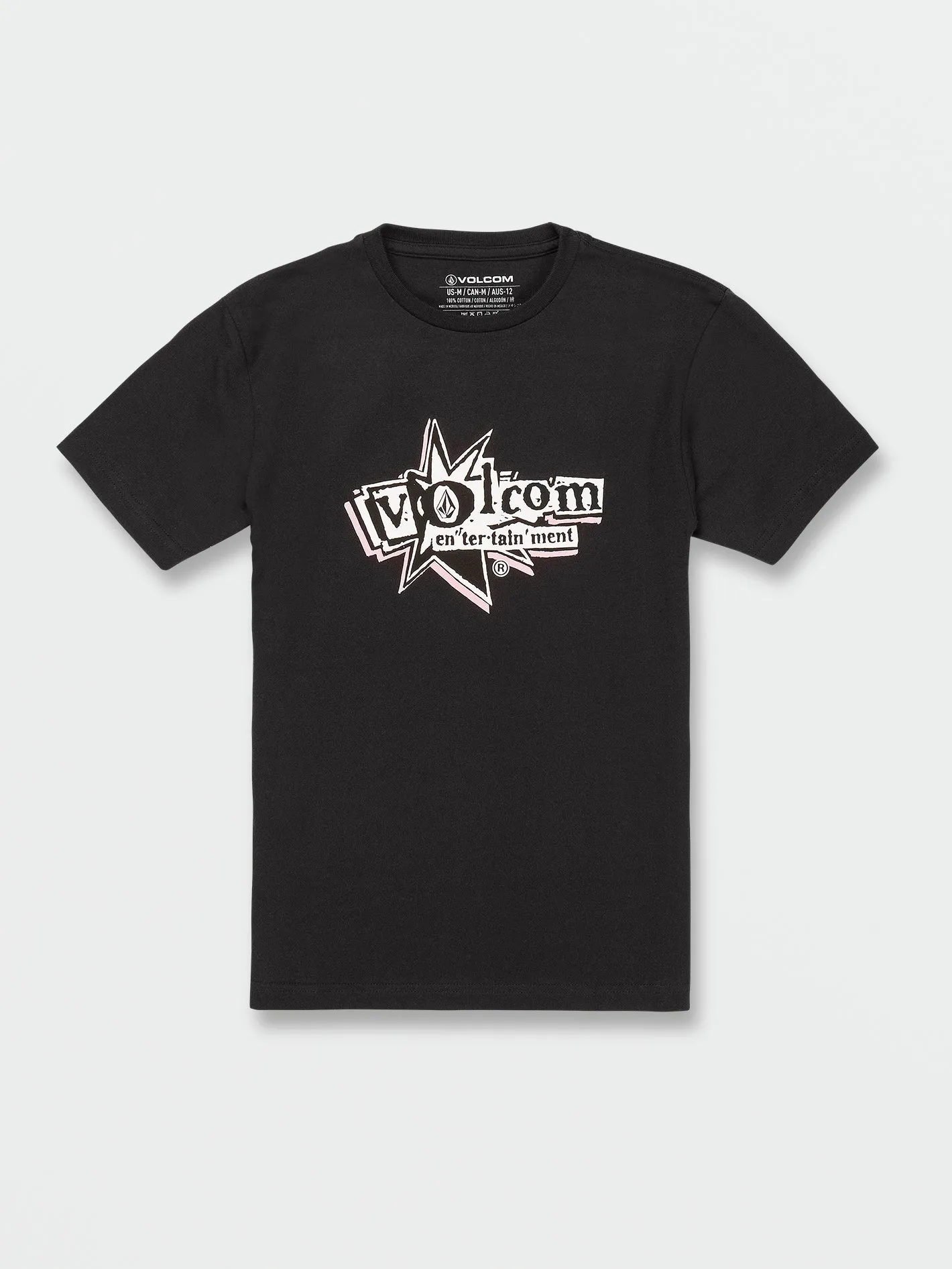 Big Boys Volcom Entertainment Short Sleeve Shirt - Black