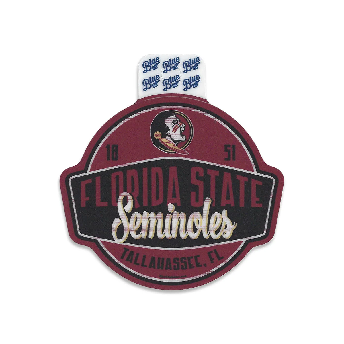 Blue 84 Seminole Logo Florida State Seminoles Tallahassee FL Circle Decal