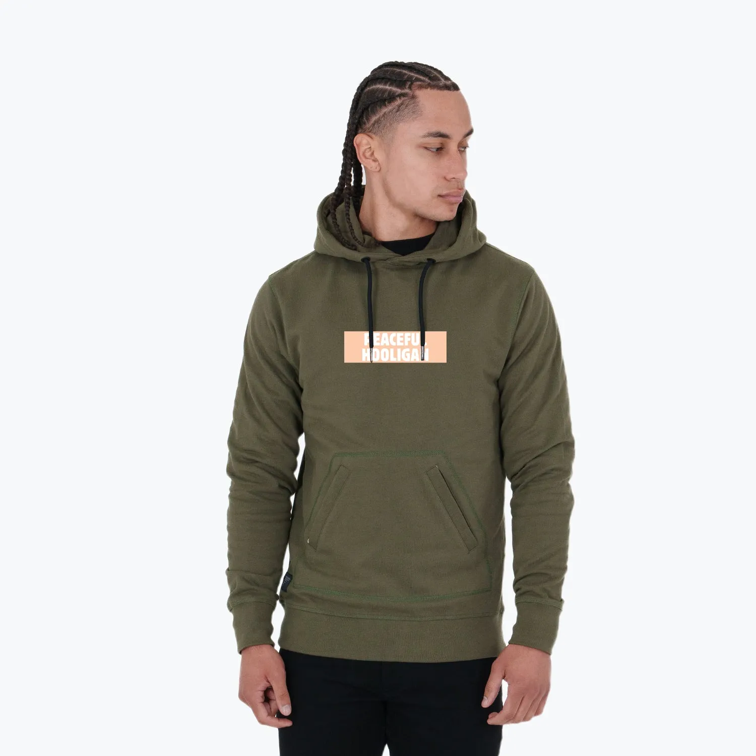 Box Logo Hoodie Olive