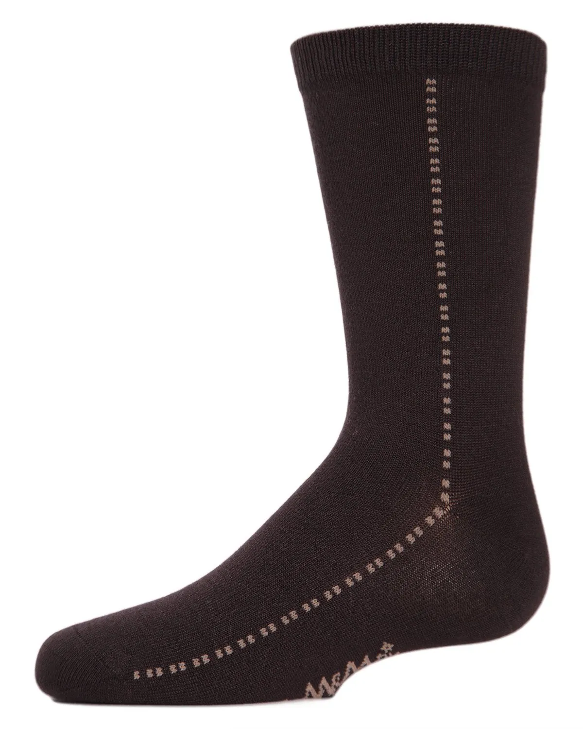 Boys' Dots On Down Mercerized Cotton Crew Socks