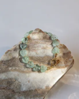 Bracelet Fluorite Heart