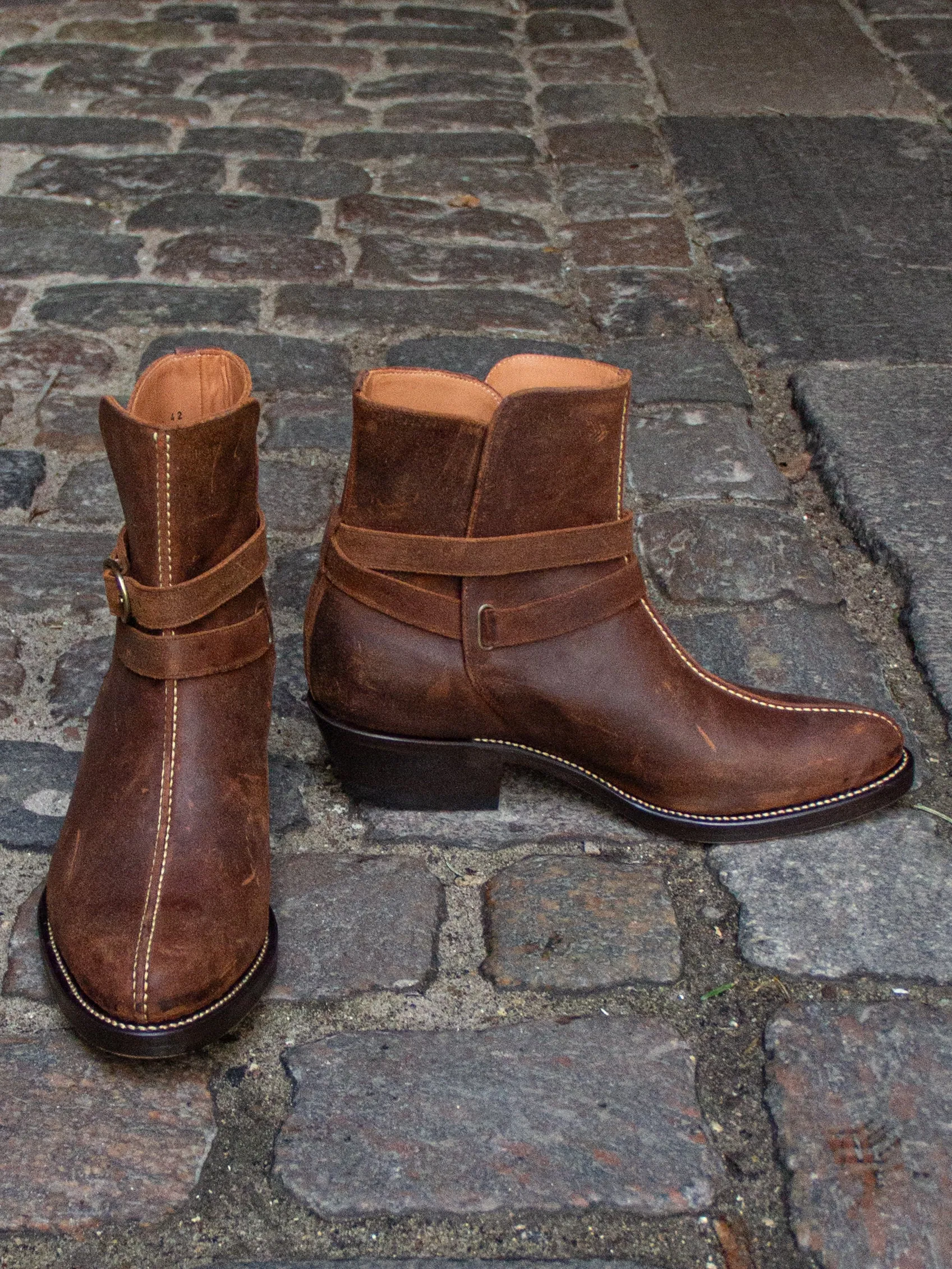 Bright Shoemakers, Jodhpur Boot, Waxy Rough Out Prairie