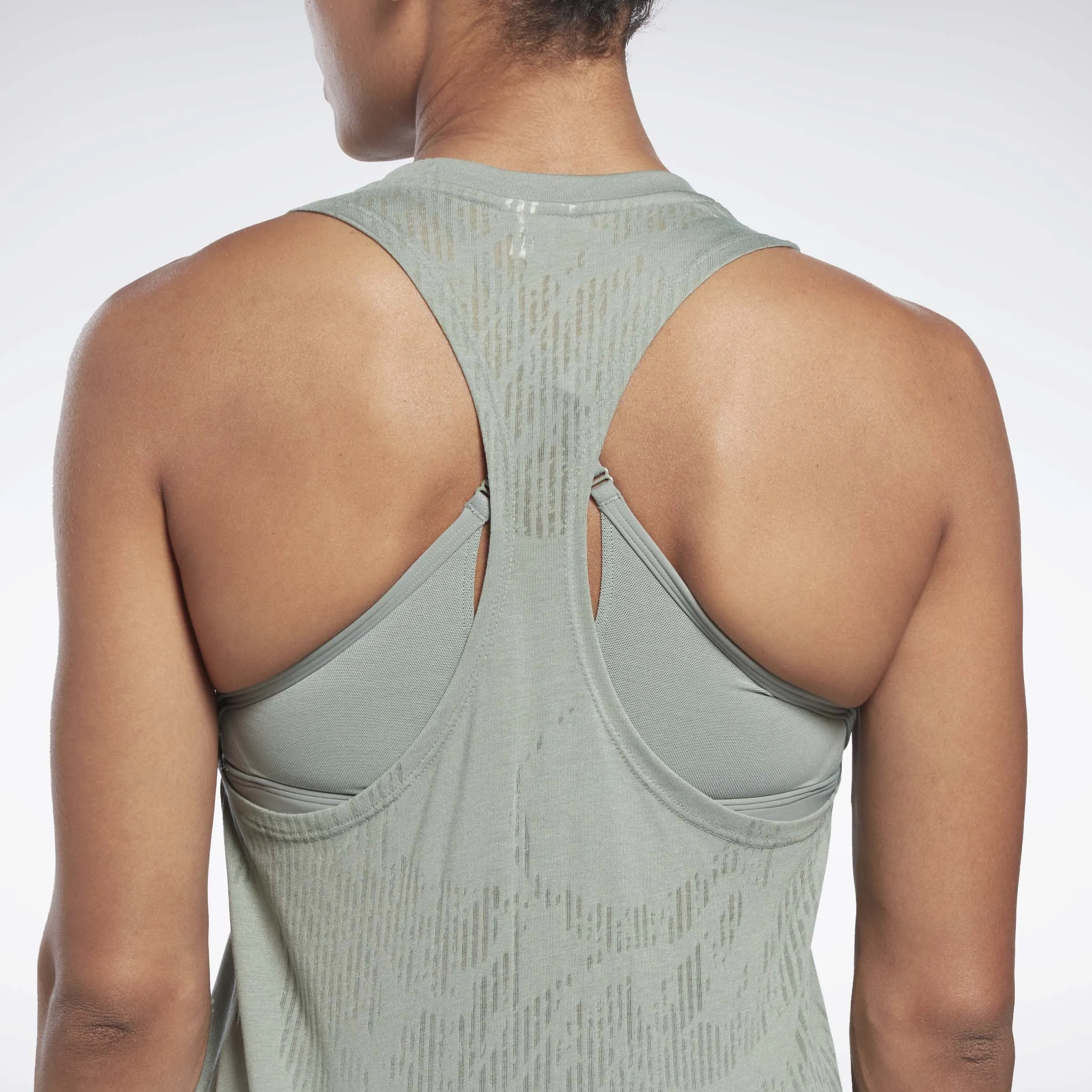 Burnout Tank Top Harmony Green