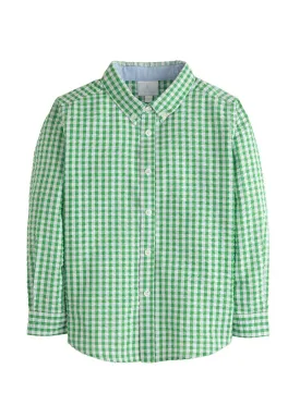 Button-down Shirt | Preppy Green (12, 14)