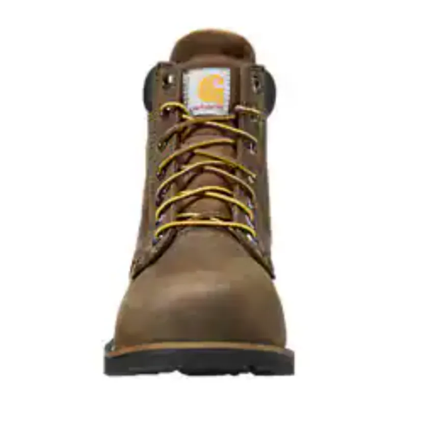 Carhartt Men's Frontier 6" Comp Toe Water Resistant Boot- Brown- FN6365-M