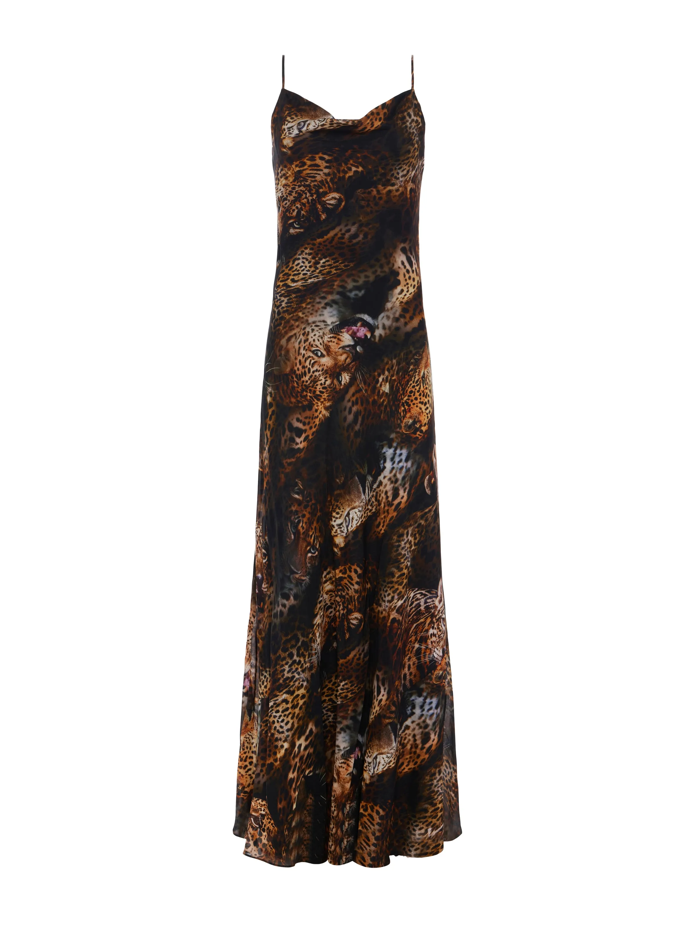 Christine Silk Leopard-Print Dress