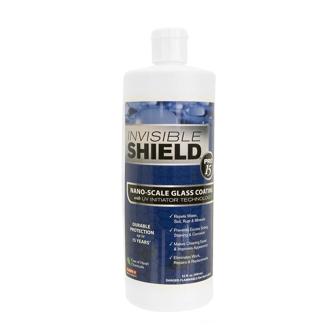 Clean-X Invisible Shield PRO 15 Glass and Surface Coating RTU - 32 oz