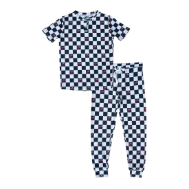 Court Culture X Everyday Leisure Checkerboard Short Sleeve PJ Set