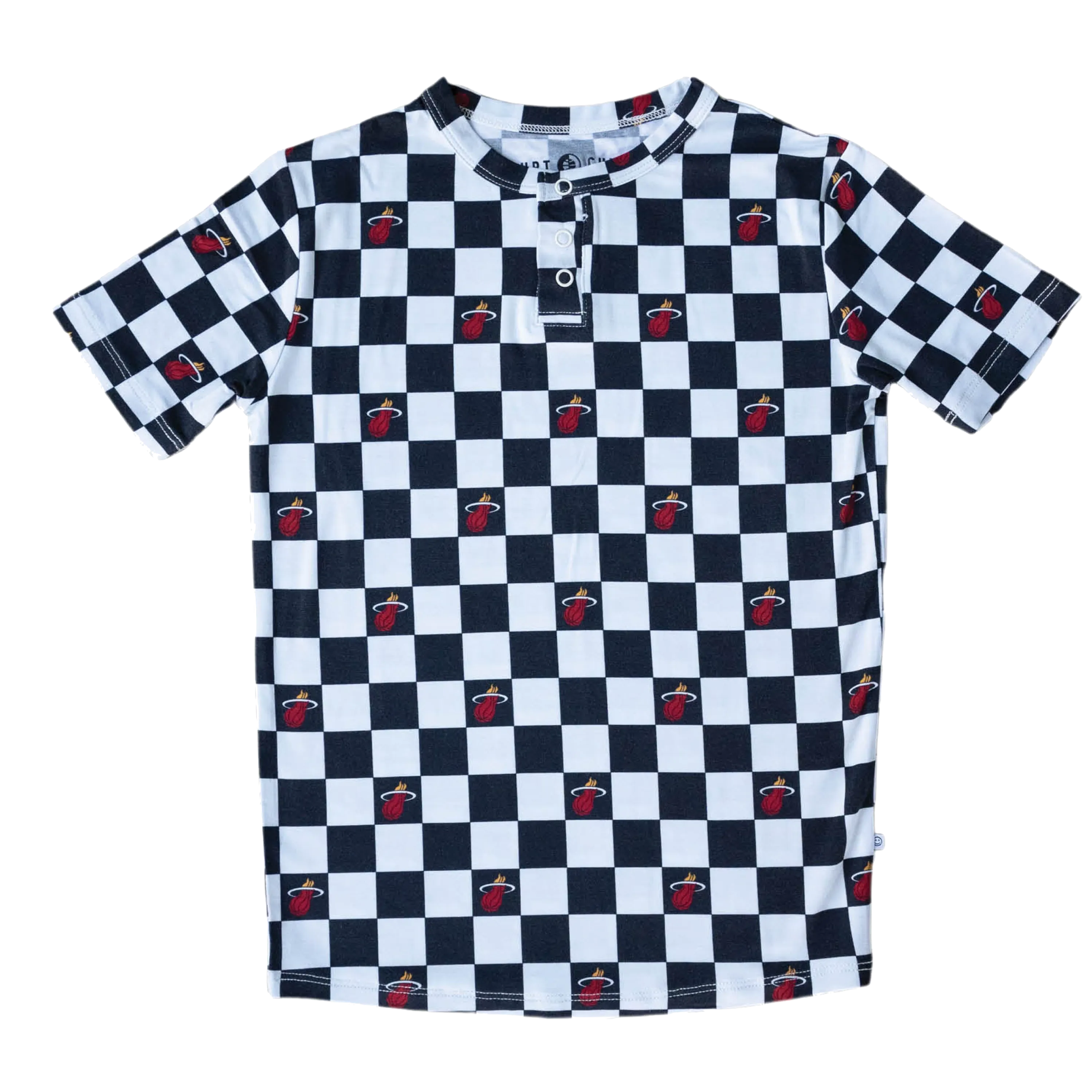 Court Culture X Everyday Leisure Checkerboard Short Sleeve PJ Set