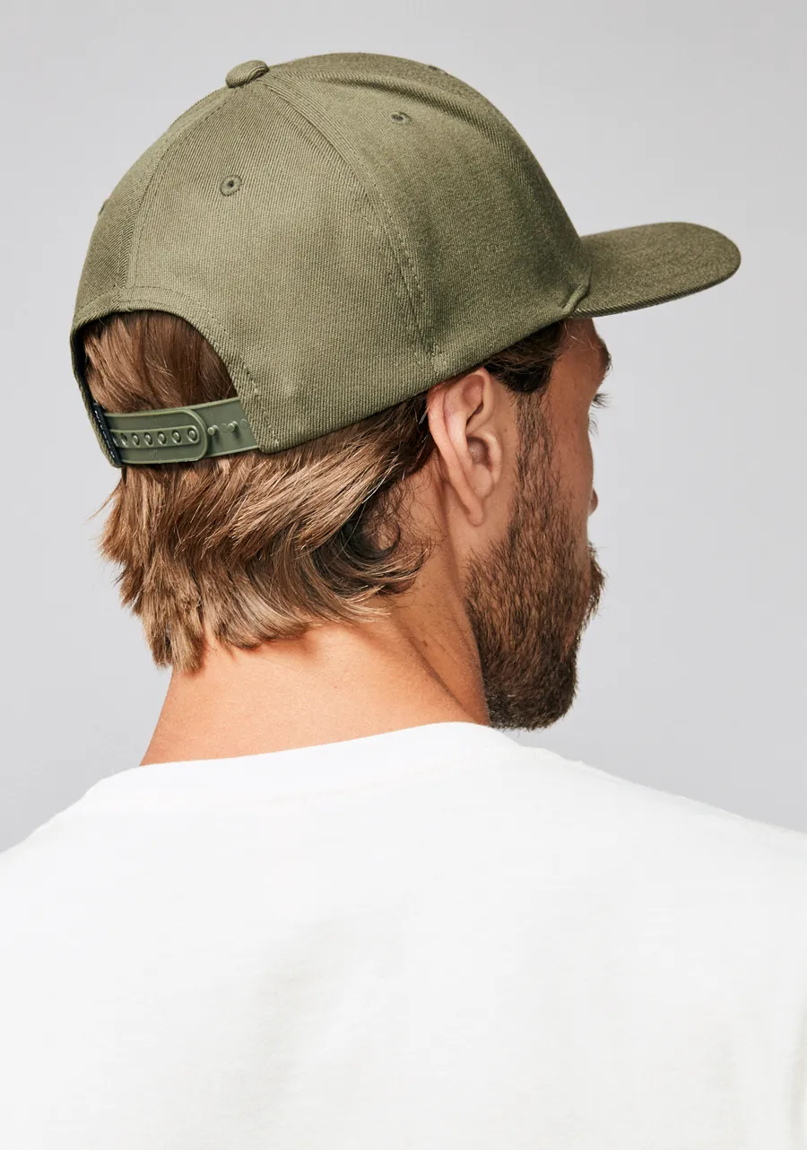 Deep Down Snapback - Olive