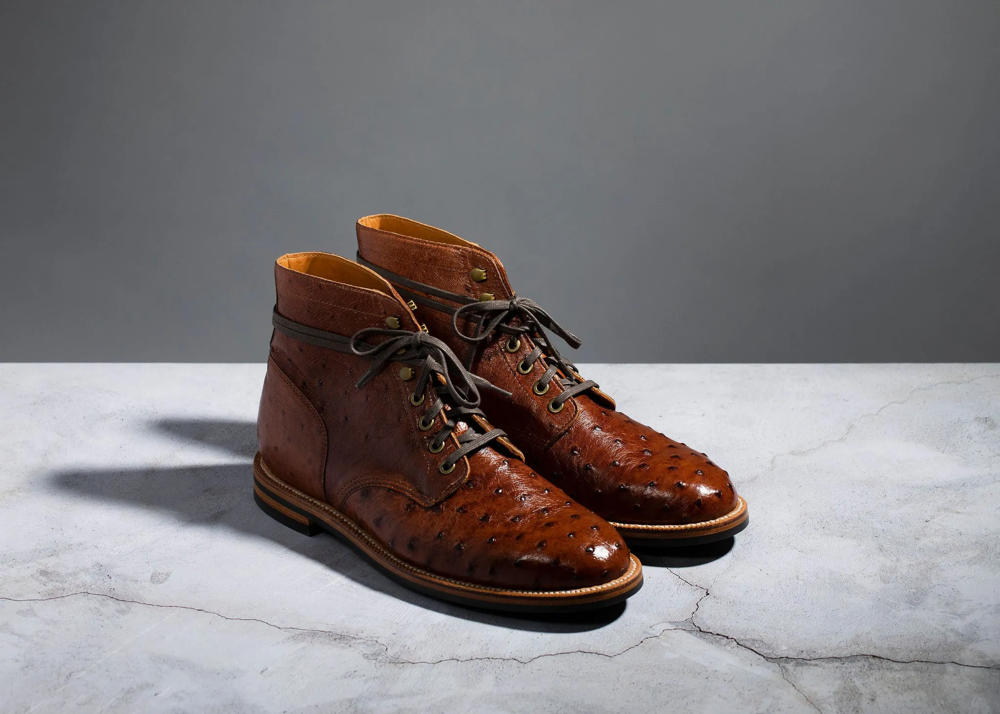 Diesel Boot Cognac Ostrich