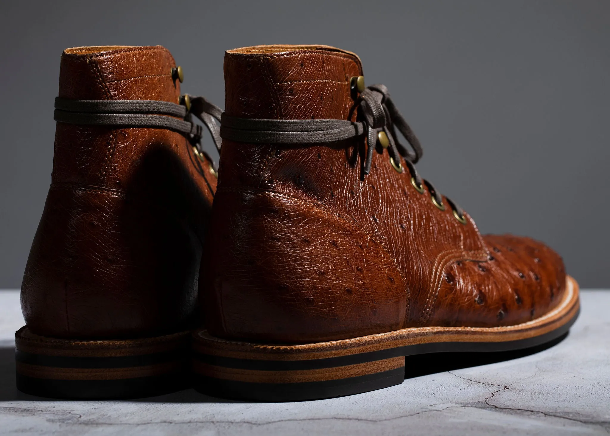 Diesel Boot Cognac Ostrich