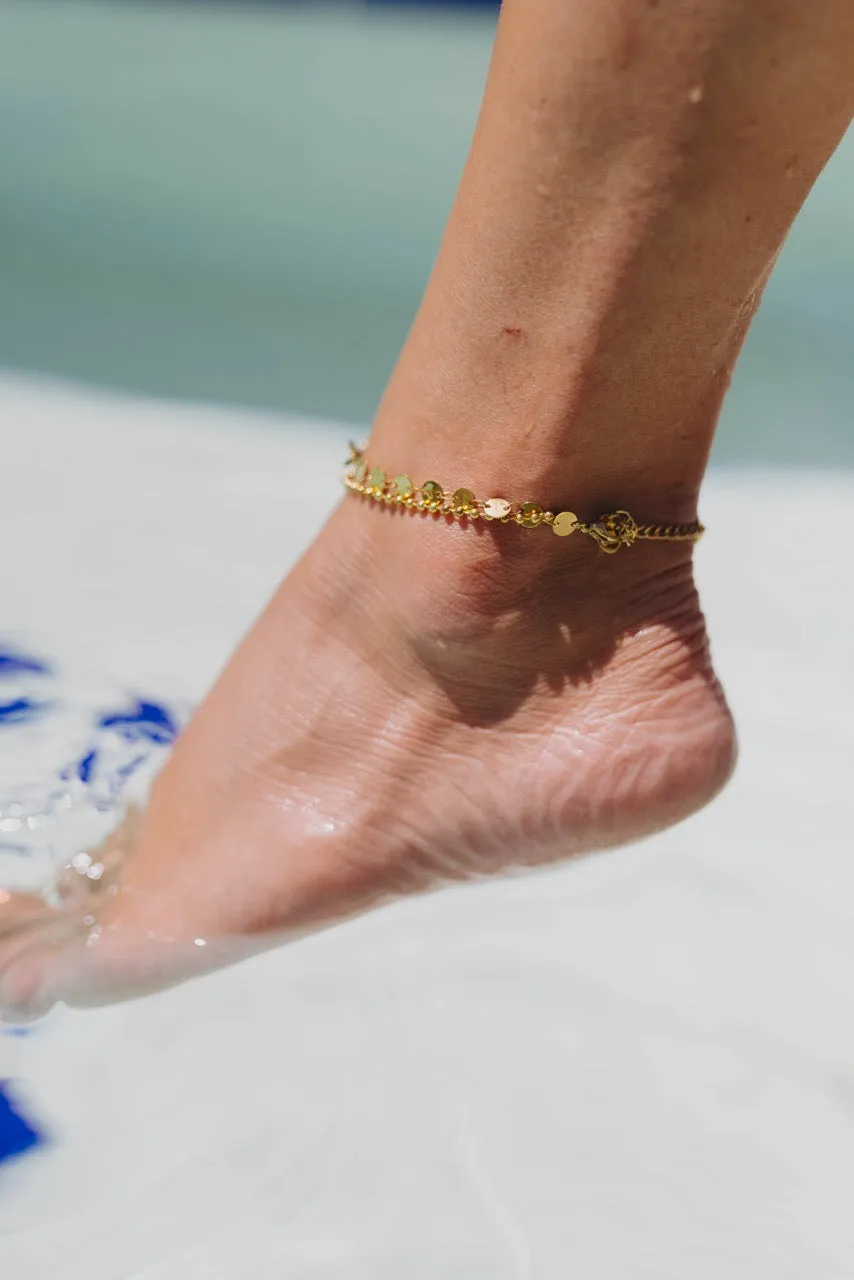 Double Layer Dotted Anklet