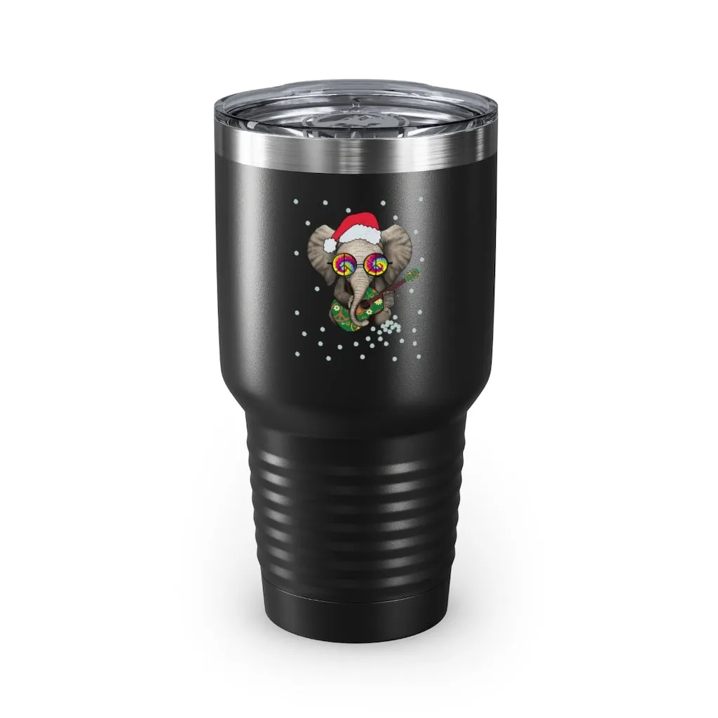 Hippie Elephant Claus- Tumbler, 30oz