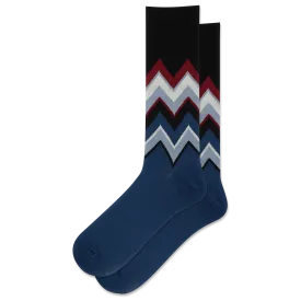 HOTSOX Men's Chevron Wool Crew Sock