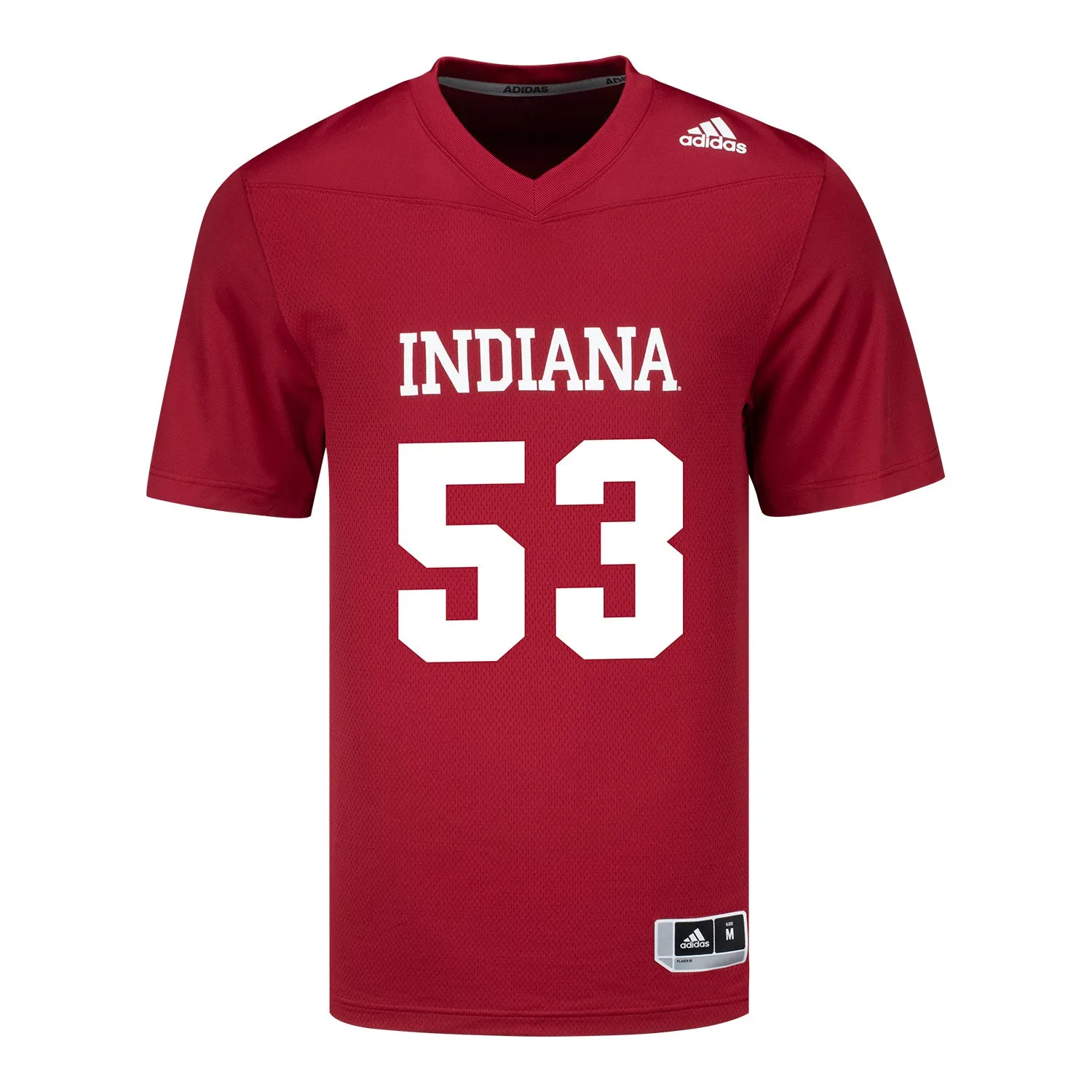 Indiana Hoosiers Adidas #53 Vinny Fiacable Crimson Student Athlete Football Jersey