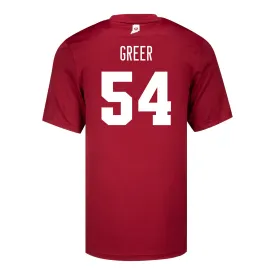 Indiana Hoosiers Adidas #54 Jack Greer Crimson Student Athlete Football Jersey