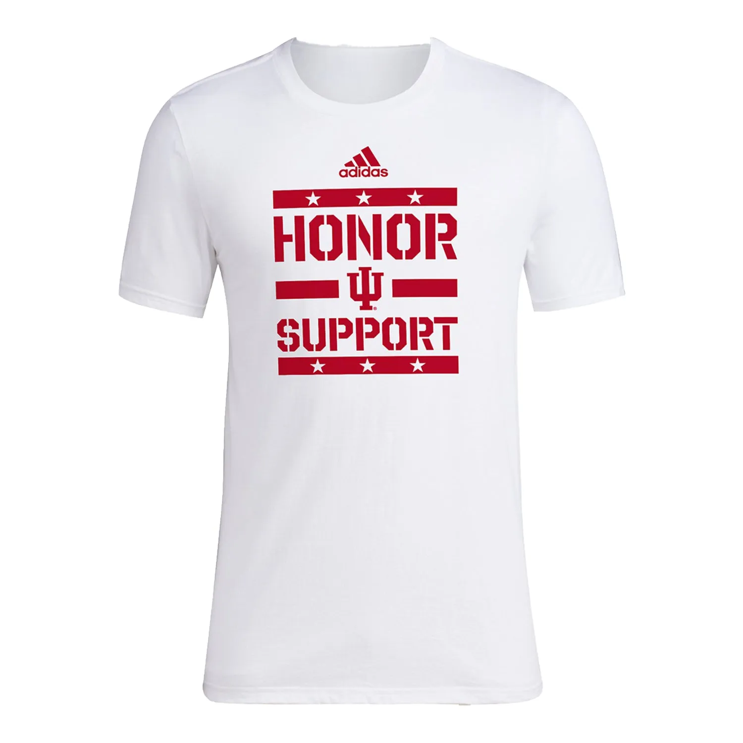 Indiana Hoosiers Adidas Honor and Support White T-Shirt