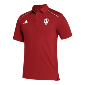 Indiana Hoosiers Adidas Sideline Crimson Polo